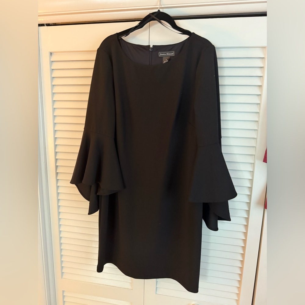 Jessica Howard Black Long Sleeve Dress